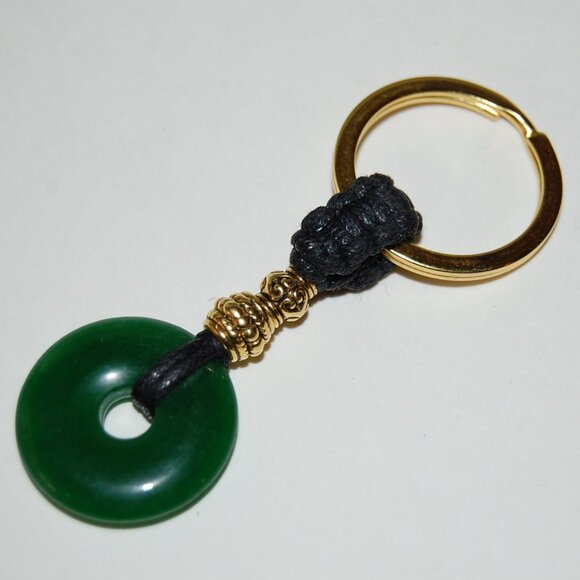 Jade Keychain,Good Luck Keychain,Fung Shui Keychain - Picture 1 of 2